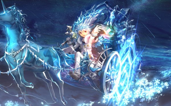 Fantasy Warrior Ice Horse HD Wallpaper | Background Image