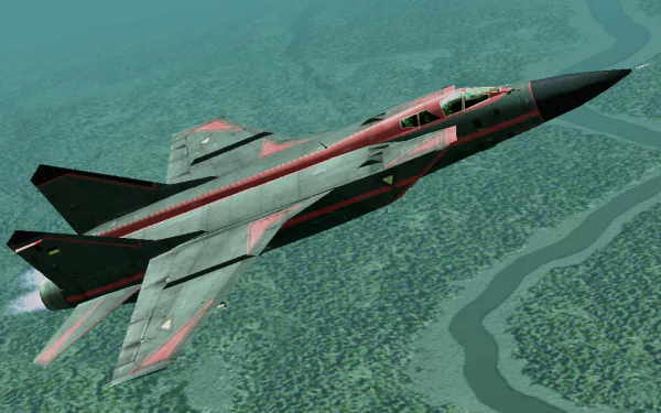 HD PC desktop wallpaper featuring a fighter jet from the video game Ace Combat Zero: The Belkan War soaring over a detailed landscape.