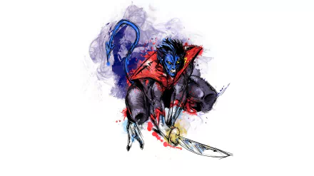 Nightcrawler (Marvel Comics) Comic HD Desktop Wallpaper | Background Image