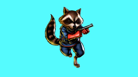 Comic Rocket Raccoon HD Desktop Wallpaper | Background Image