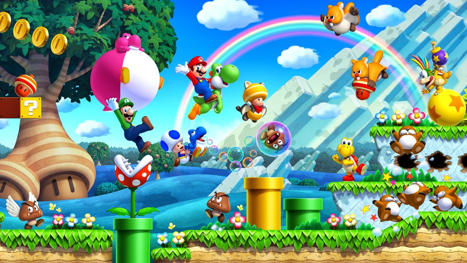 New Super Mario Bros. U Wallpaper HD Wallpaper | Background Image |  1920x1080 | ID:610486 - Wallpaper Abyss