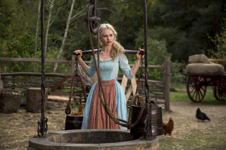 Lily James movie Cinderella (2015) HD Desktop Wallpaper | Background Image