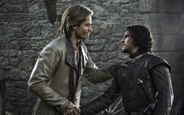 Jaime Lannister Nikolaj Coster-Waldau Kit Harington Jon Snow TV Show Game Of Thrones HD Desktop Wallpaper | Background Image