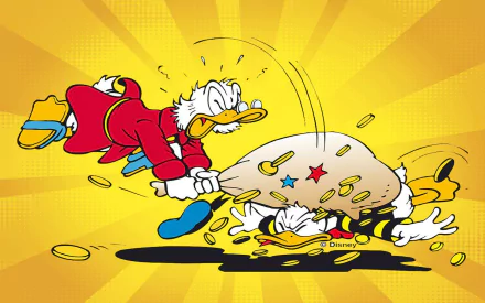 Donald Duck Comic The Life and Times of Scrooge McDuck HD Desktop Wallpaper | Background Image