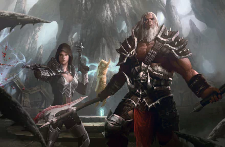 Barbarian (Diablo III) Demon Hunter (Diablo III) video game Diablo III HD Desktop Wallpaper | Background Image