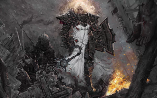 Crusader (Diablo III) video game Diablo III: Reaper Of Souls HD Desktop Wallpaper | Background Image