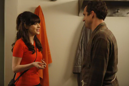 Nick Miller Jake Johnson Jessica Day Zooey Deschanel TV Show New Girl HD Desktop Wallpaper | Background Image
