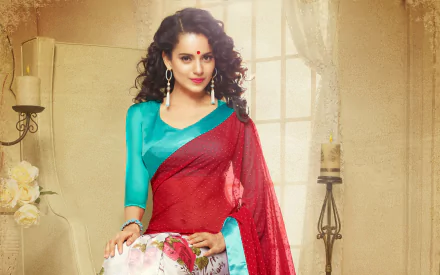 Celebrity Kangana Ranaut HD Desktop Wallpaper | Background Image