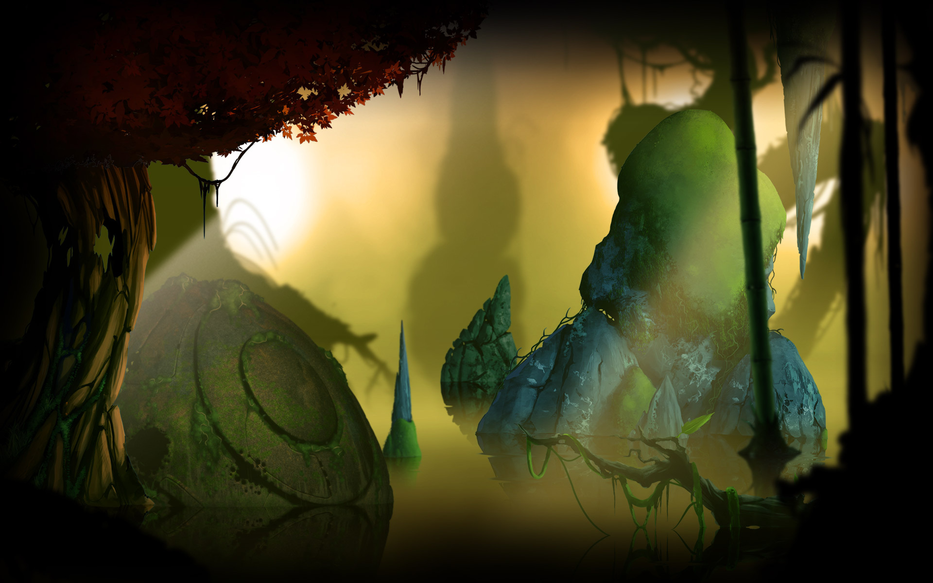 What is the title of this picture ? BADLAND: Game Of The Year Edition HD Wallpaper | Background Image