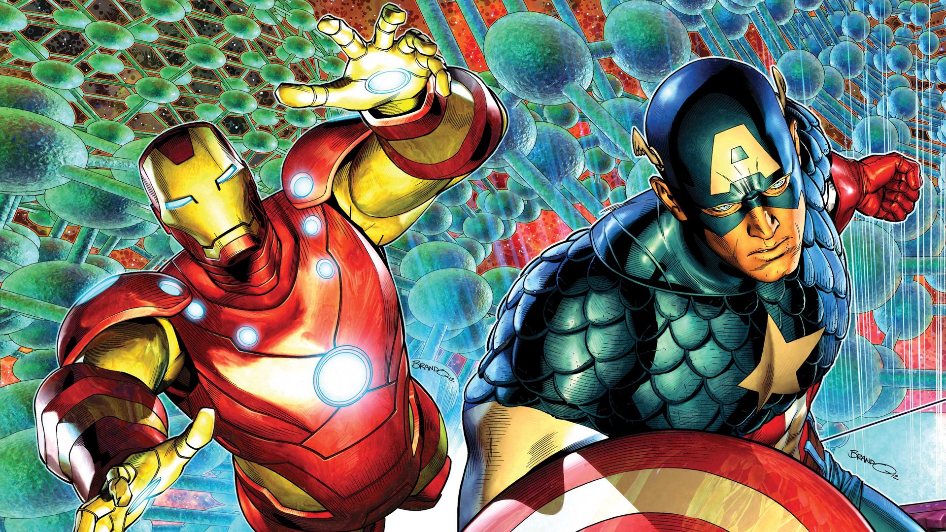 Epic Avengers HD: Captain America & Iron Man Unite in Comic Action ...