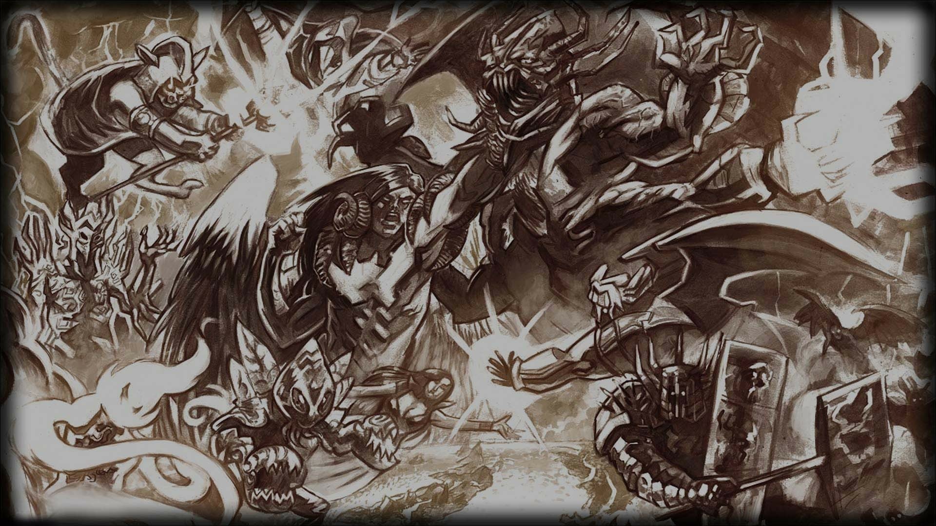 Download Video Game Cast Of The Seven Godsends HD Wallpaper