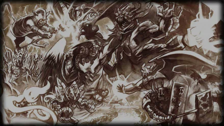 video game Cast of the Seven Godsends HD Desktop Wallpaper | Background Image