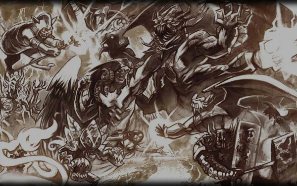 video game Cast of the Seven Godsends HD Desktop Wallpaper | Background Image