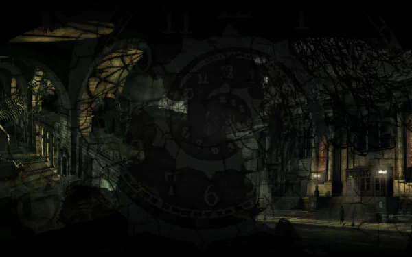 video game Face Noir HD Desktop Wallpaper | Background Image