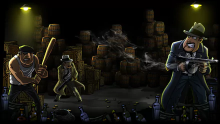 video game Guns, Gore & Cannoli HD Desktop Wallpaper | Background Image