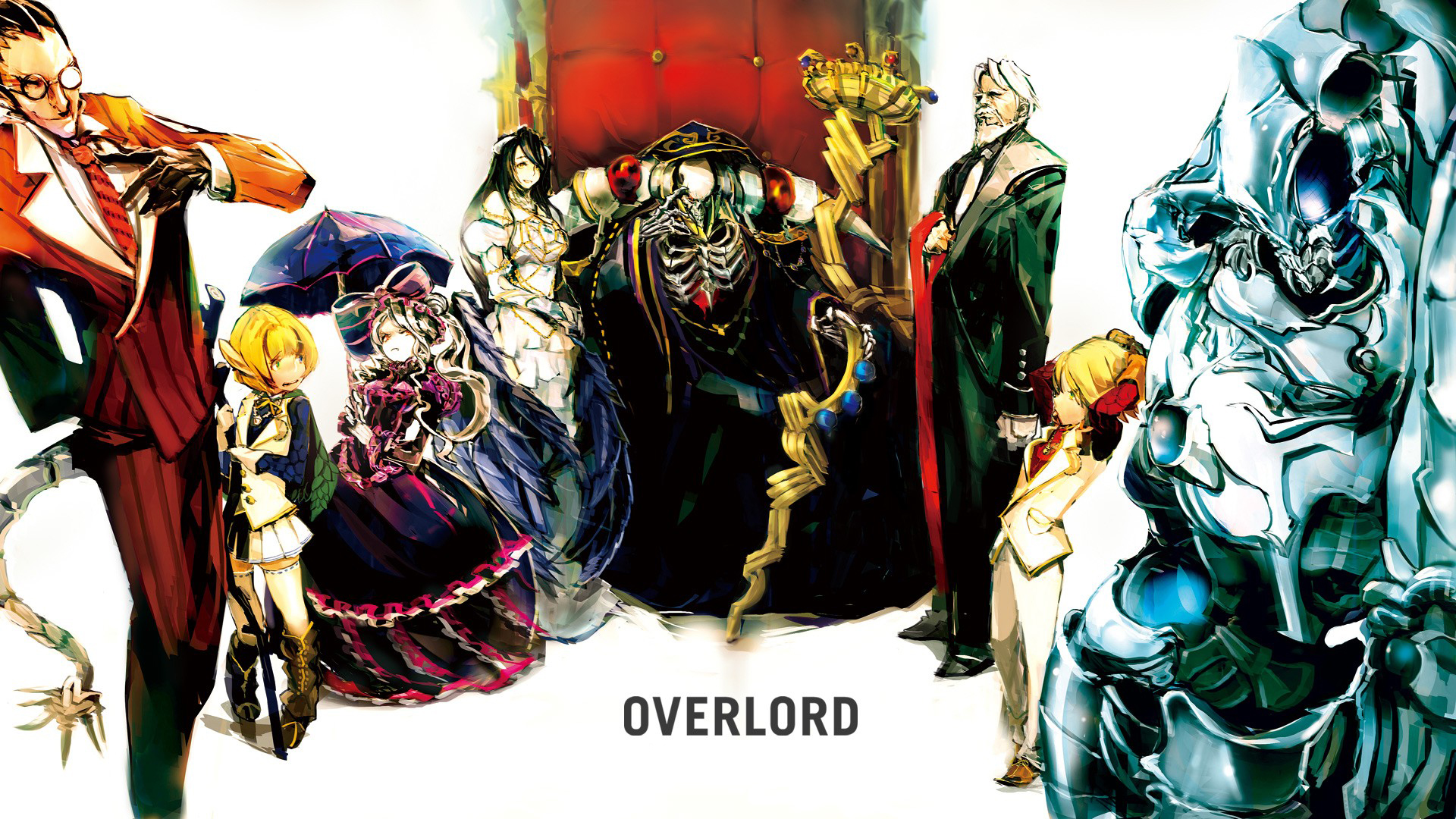 Anime Overlord Overlord (Anime) Demiurge (Overlord) Shalltear Bloodfallen  Albedo (Overlord) Ainz Ooal Gown Sebas Tian Mare B…