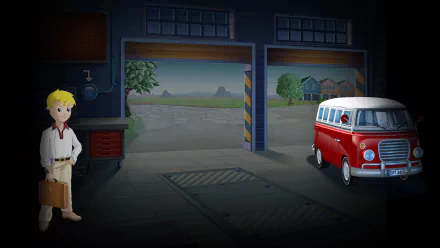 video game School Bus Fun HD Desktop Wallpaper | Background Image