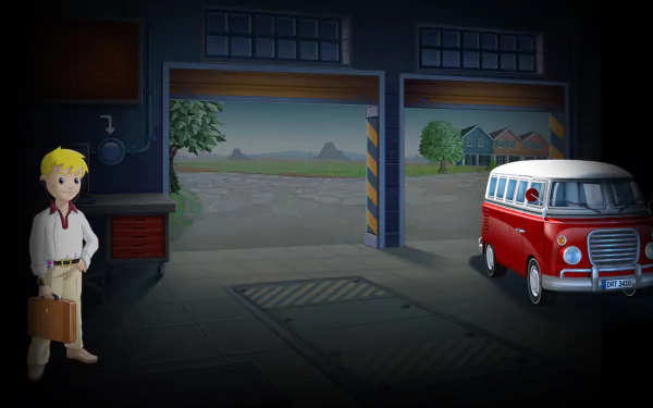 video game School Bus Fun HD Desktop Wallpaper | Background Image