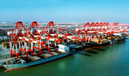 man made Container terminal HD Desktop Wallpaper | Background Image