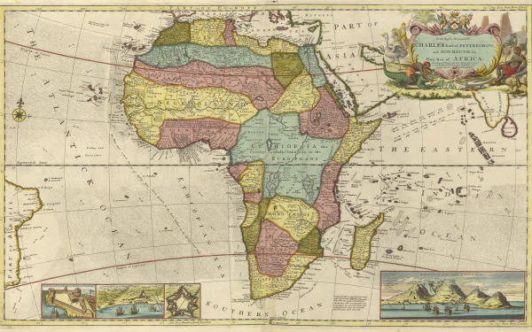 Africa vintage Misc map HD Desktop Wallpaper | Background Image