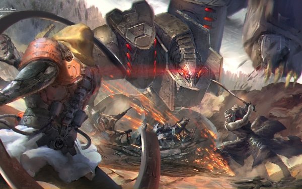 Sci Fi Battle HD Wallpaper | Background Image