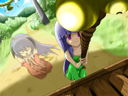 Furude Hanyū Furude Rika Anime Higurashi When They Cry HD Desktop Wallpaper | Background Image