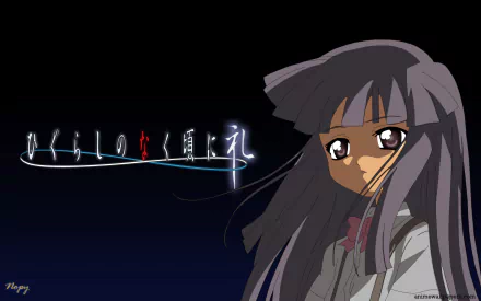 Furude Rika Anime Higurashi When They Cry HD Desktop Wallpaper | Background Image