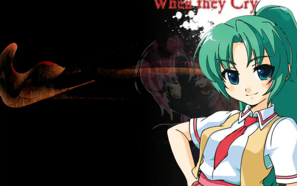 Sonozaki Mion Anime Higurashi When They Cry HD Desktop Wallpaper | Background Image