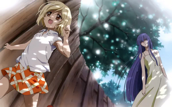 Takano Miyo Furude Rika Anime Higurashi When They Cry HD Desktop Wallpaper | Background Image