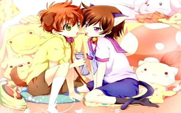 yaoi Suzaku Kururugi Lelouch Lamperouge Anime Code Geass HD Desktop Wallpaper | Background Image