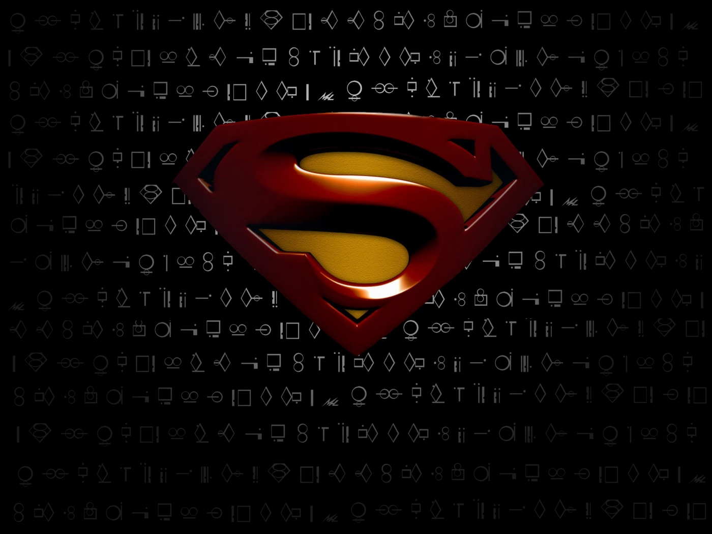 Superman logo on HD desktop wallpaper