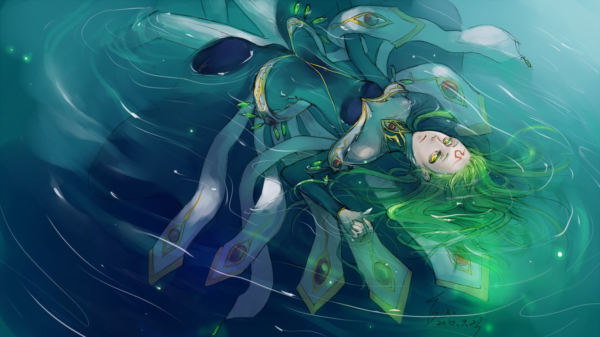 Stunning HD Code Geass Wallpaper: Enigmatic C.C. in Ethereal Blue ...