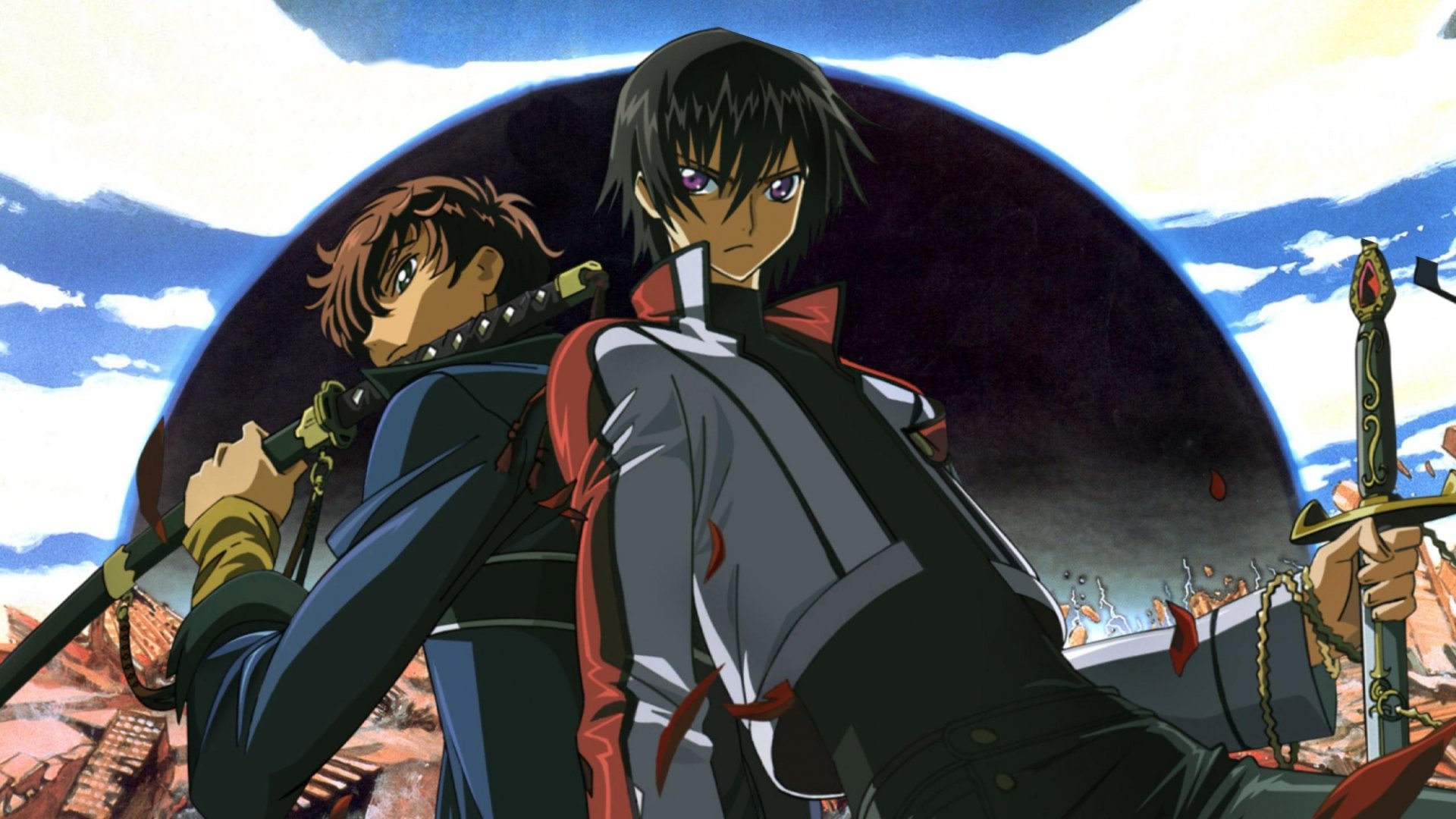 Download Suzaku Kururugi Lelouch Lamperouge Anime Crossover HD Wallpaper