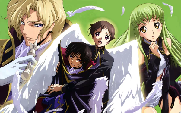 Gino Weinberg Suzaku Kururugi C.C. (Code Geass) Lelouch Lamperouge Anime Code Geass HD Desktop Wallpaper | Background Image