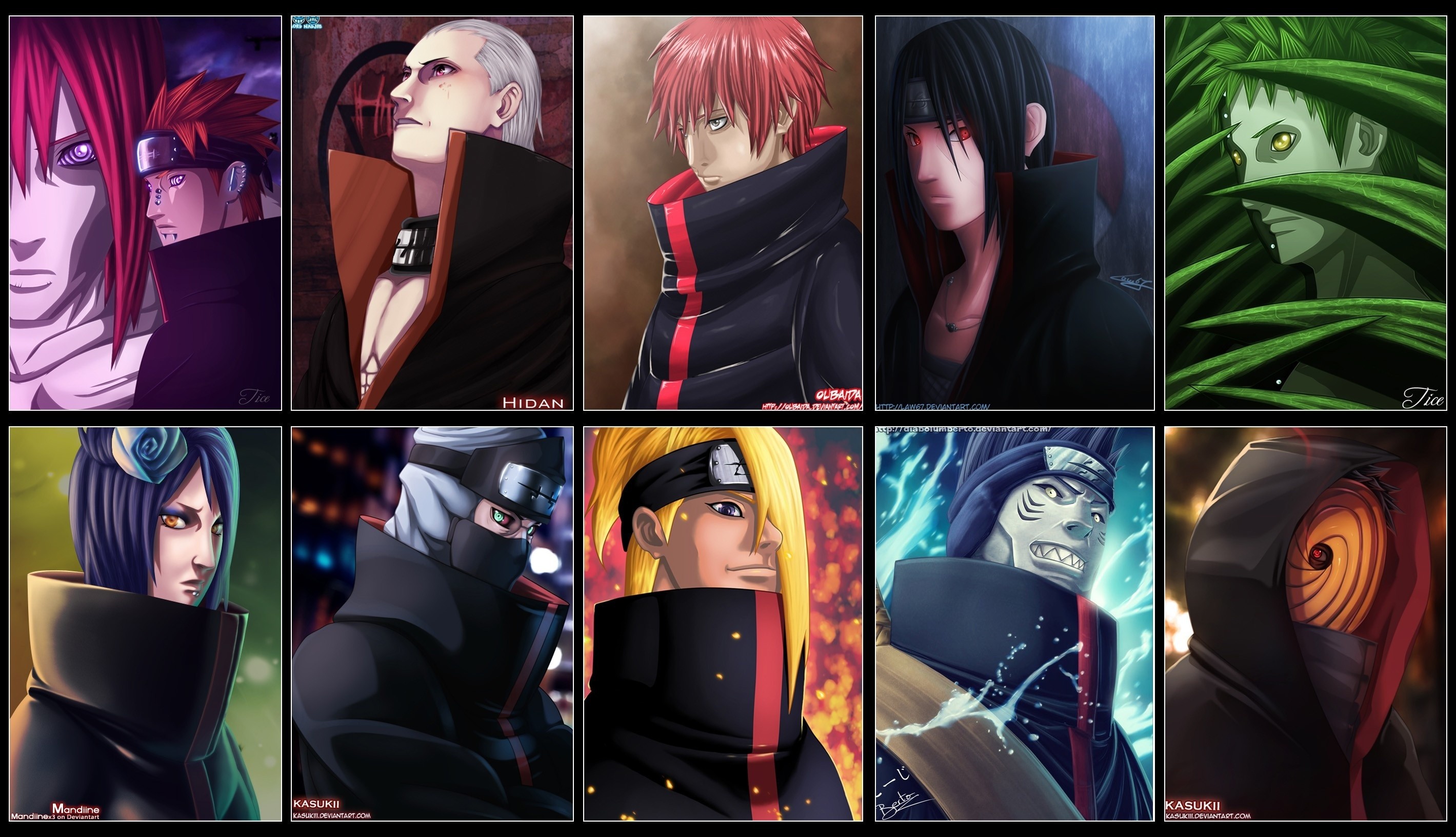 Akatsuki Organization Anime, HD wallpaper