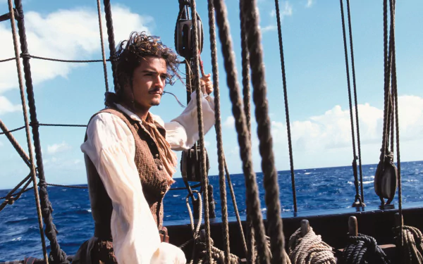 Will Turner Orlando Bloom movie Pirates Of The Caribbean: The Curse Of The Black Pearl HD Desktop Wallpaper | Background Image