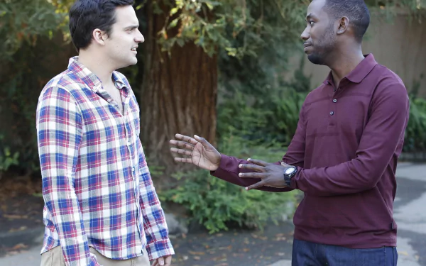 Nick Miller Jake Johnson Winston Bishop Lamorne Morris TV Show New Girl HD Desktop Wallpaper | Background Image