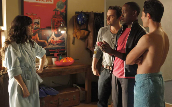 Winston Bishop Lamorne Morris Schmidt (New Girl) Max Greenfield Nick Miller Jake Johnson Jessica Day Zooey Deschanel TV Show New Girl HD Desktop Wallpaper | Background Image