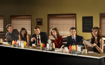 Athah Designs Bones David Boreanaz Seeley Booth Temperance Brennan Emily  Deschanel Michaela Conlin Angela Montenegro T.J. Thyne Jack Hodgins Tamara  Taylor Camille Saroyan John Francis Daley Lance Sweets Wall Poster 13*19  inches