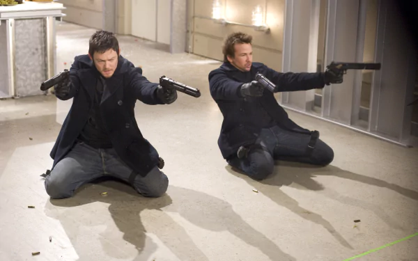 Sean Patrick Flanery Norman Reedus movie The Boondock Saints HD Desktop Wallpaper | Background Image