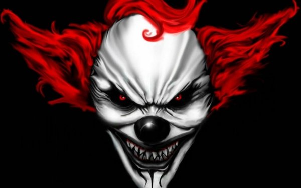 Dark Clown Scary Evil Face Creepy HD Wallpaper | Background Image