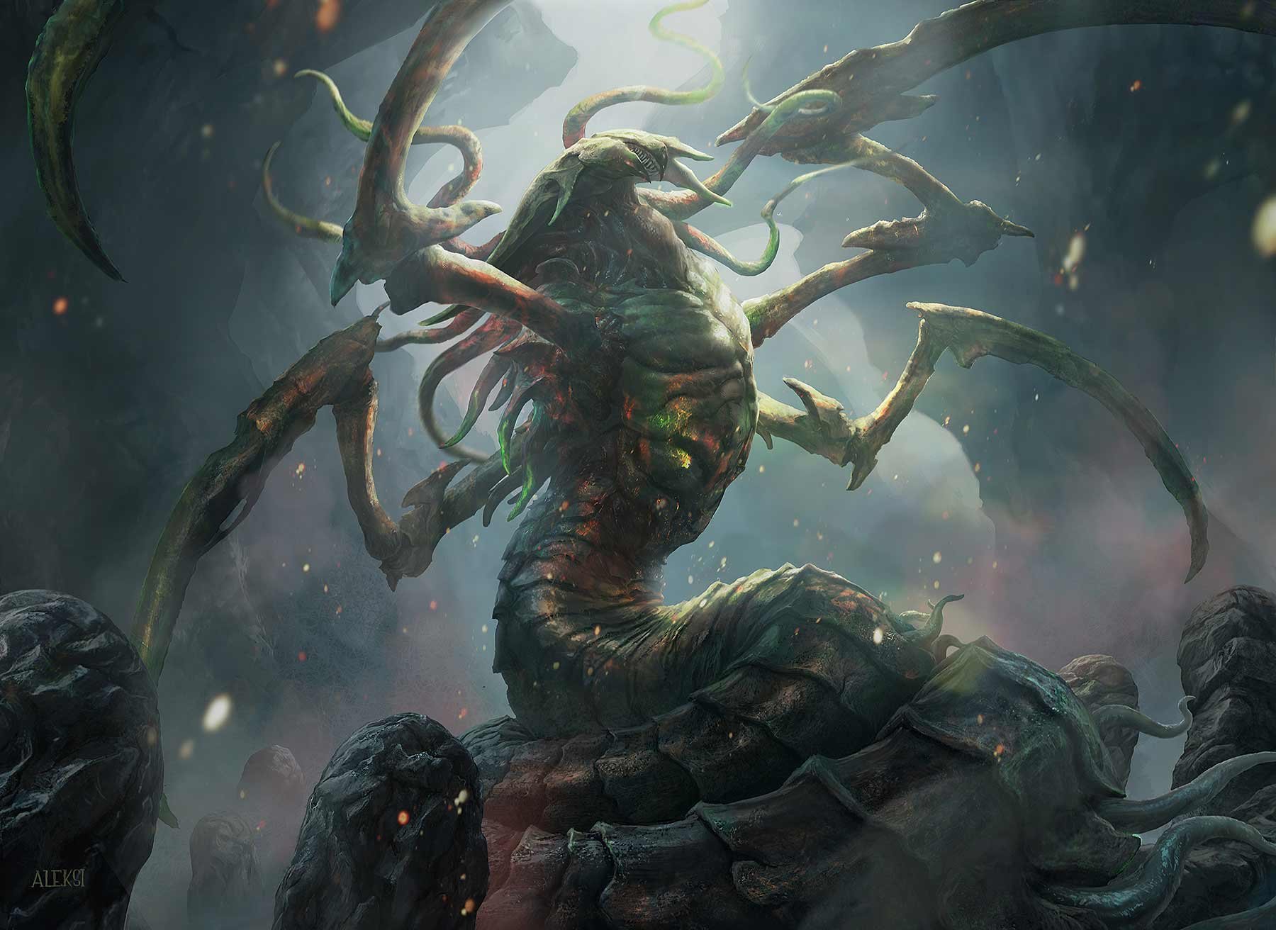 Download Man Made Magic: The Gathering Wallpaper by Aleksi Briclot