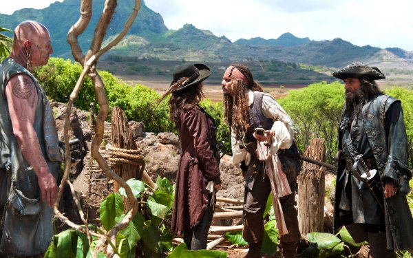 Movie Pirates of the Caribbean: On Stranger Tides Pirates Of The Caribbean Jack Sparrow Johnny Depp Angelica Teach Penelope Cruz Blackbeard Ian McShane HD Wallpaper | Background Image