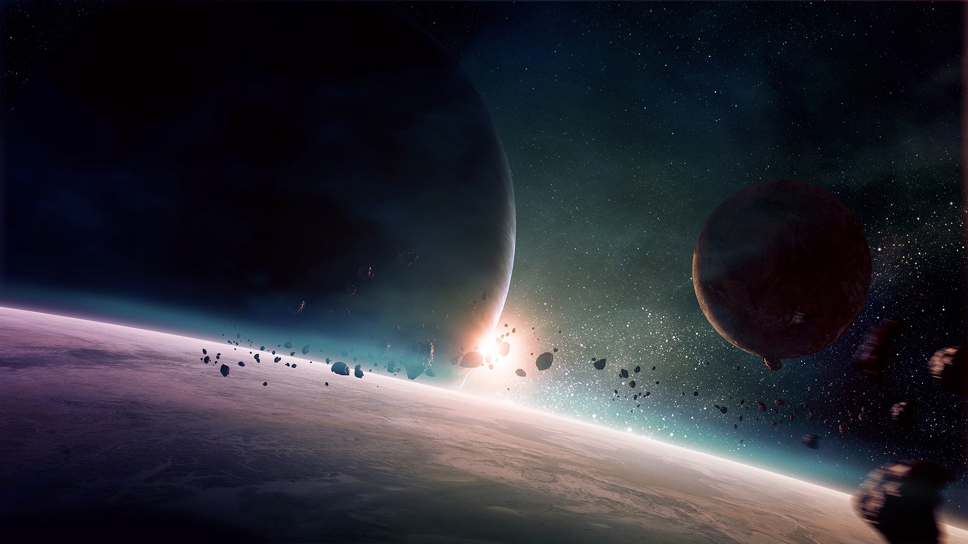 Download Space Sci Fi Planet HD Wallpaper
