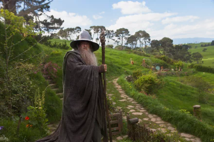 Ian McKellen Gandalf movie The Hobbit: An Unexpected Journey HD Desktop Wallpaper | Background Image