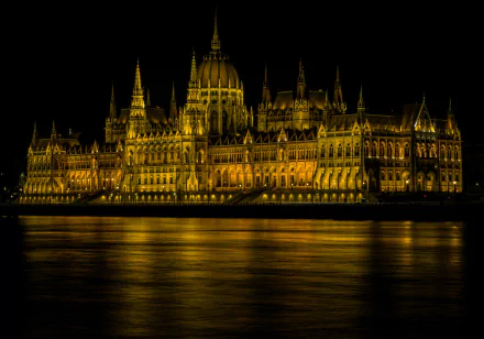 man made Hungarian Parliament Building HD Desktop Wallpaper | Background Image