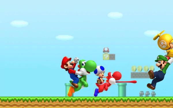  Mario,Yoshi,Toad and Luigi