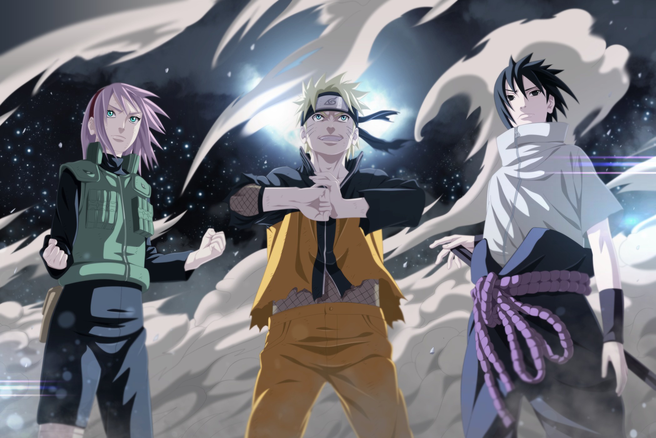 HD desktop wallpaper Anime Naruto Sasuke Uchiha Sakura Haruno Naruto  Uzumaki Kakashi Hatake download free picture 439946