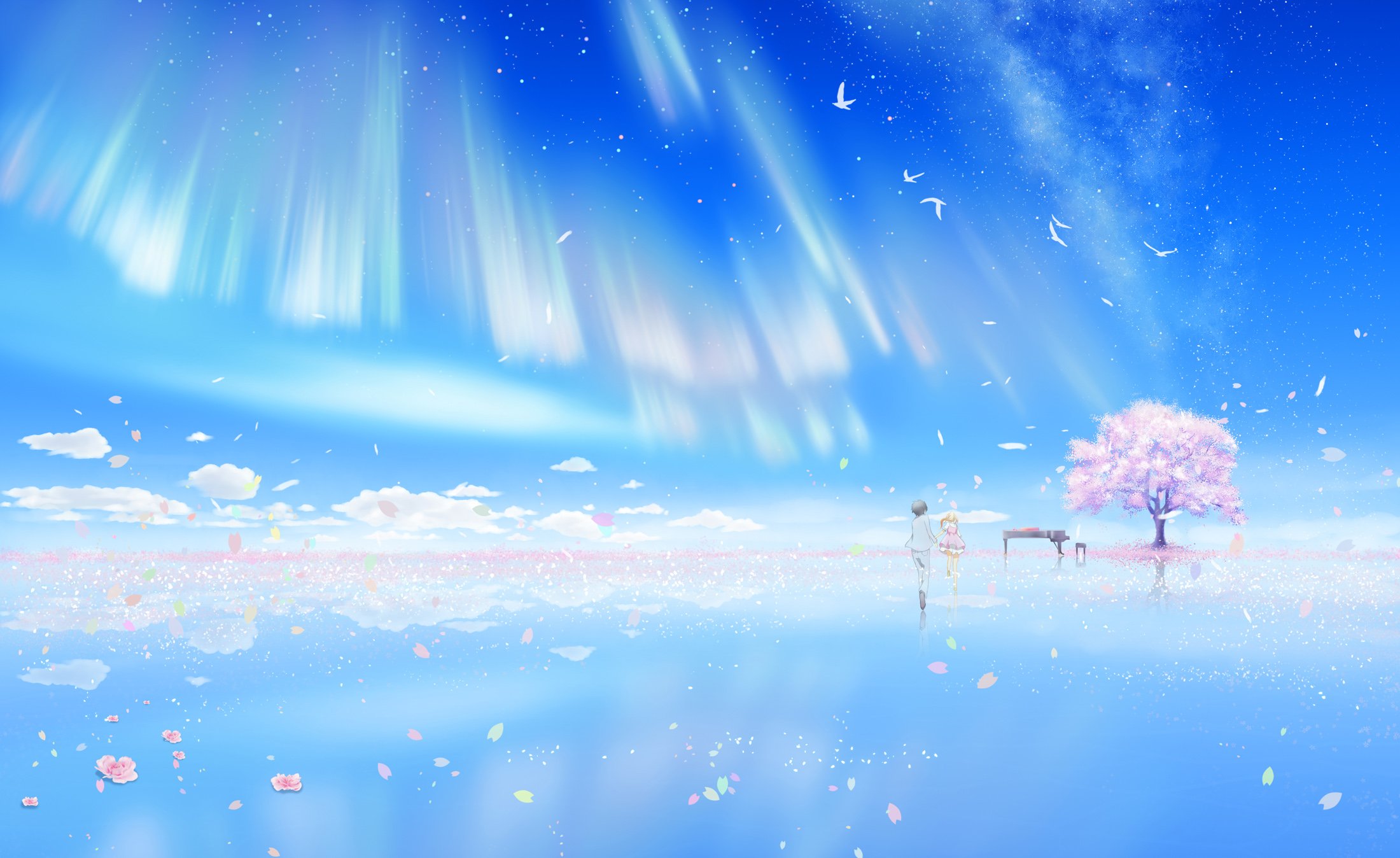 Arima and Kaori HD Wallpaper | Background Image | 2200x1348