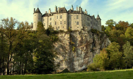 Belgium man made Walzin Castle HD Desktop Wallpaper | Background Image
